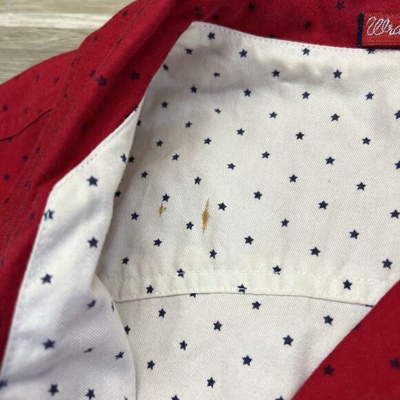 Vintage Wrangler Women’s Reversible Vest Red White Stars Fourth July Sz M - M197 - Picture 10 of 16